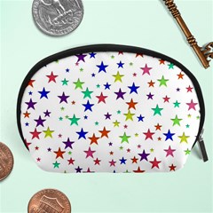 Star Random Background Scattered Accessory Pouch (large) by Pakrebo