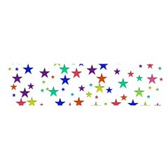 Star Random Background Scattered Satin Scarf (oblong) by Pakrebo