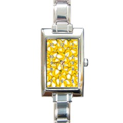 Pattern Background Corn Kernels Rectangle Italian Charm Watch by Pakrebo