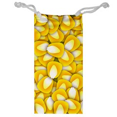 Pattern Background Corn Kernels Jewelry Bag by Pakrebo