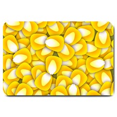 Pattern Background Corn Kernels Large Doormat  by Pakrebo