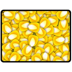 Pattern Background Corn Kernels Fleece Blanket (large)  by Pakrebo