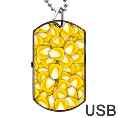 Pattern Background Corn Kernels Dog Tag Usb Flash (one Side) by Pakrebo