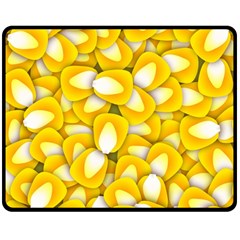 Pattern Background Corn Kernels Double Sided Fleece Blanket (medium)  by Pakrebo