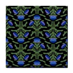 Pattern Thistle Structure Texture Tile Coasters Front