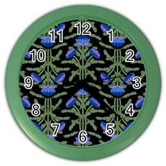 Pattern Thistle Structure Texture Color Wall Clock by Pakrebo