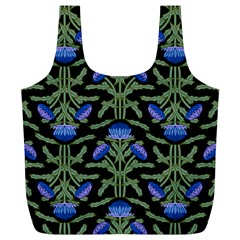 Pattern Thistle Structure Texture Full Print Recycle Bag (xl) by Pakrebo