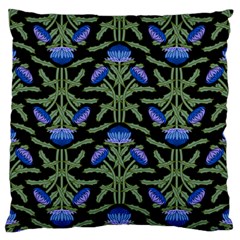 Pattern Thistle Structure Texture Large Flano Cushion Case (two Sides) by Pakrebo