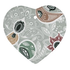 Peisles Pattern Module Design Heart Ornament (two Sides)