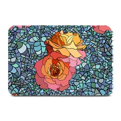 Pattern Rose Yellow Background Plate Mats by Pakrebo