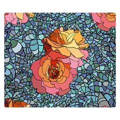 Pattern Rose Yellow Background Double Sided Flano Blanket (small)  by Pakrebo