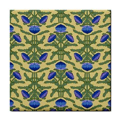 Pattern Thistle Structure Texture Tile Coasters by Pakrebo