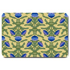 Pattern Thistle Structure Texture Large Doormat  by Pakrebo