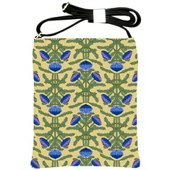 Pattern Thistle Structure Texture Shoulder Sling Bag by Pakrebo