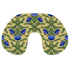 Pattern Thistle Structure Texture Travel Neck Pillows by Pakrebo