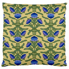 Pattern Thistle Structure Texture Large Flano Cushion Case (two Sides) by Pakrebo