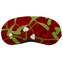 Mistletoe Christmas Texture Advent Sleeping Masks by Pakrebo