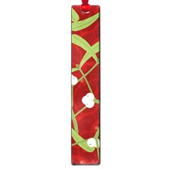 Mistletoe Christmas Texture Advent Large Book Marks by Pakrebo