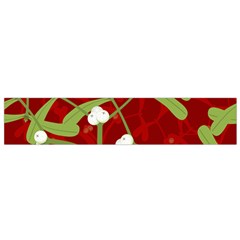 Mistletoe Christmas Texture Advent Small Flano Scarf by Pakrebo