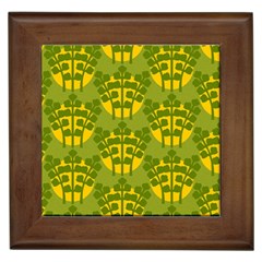 Texture Plant Herbs Herb Green Framed Tiles by Pakrebo