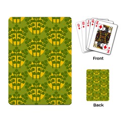 Texture Plant Herbs Herb Green Playing Cards Single Design by Pakrebo