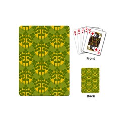 Texture Plant Herbs Herb Green Playing Cards (mini) by Pakrebo