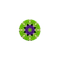 Pattern Abstract Background Art Green 1  Mini Buttons