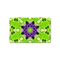 Pattern Abstract Background Art Green Magnet (name Card) by Pakrebo