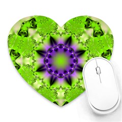 Pattern Abstract Background Art Green Heart Mousepads by Pakrebo