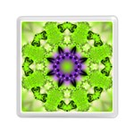 Pattern Abstract Background Art Green Memory Card Reader (Square) Front