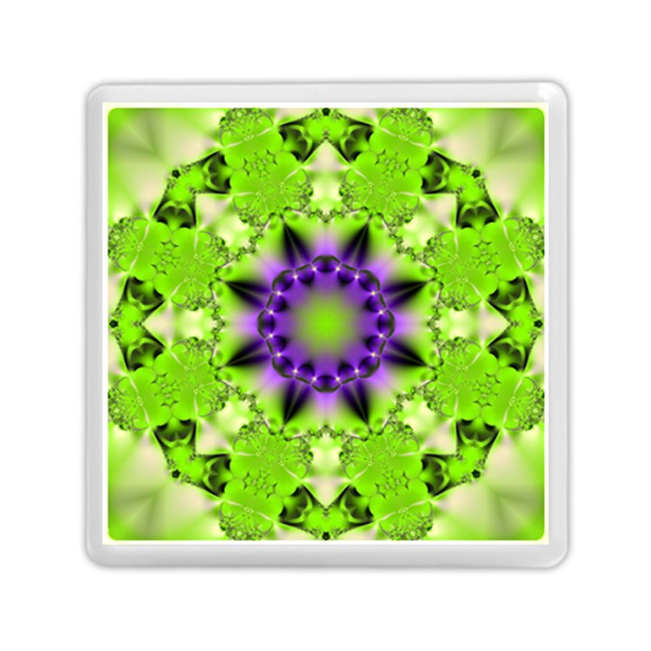 Pattern Abstract Background Art Green Memory Card Reader (Square)