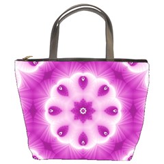 Pattern Abstract Background Art Purple Bucket Bag by Pakrebo