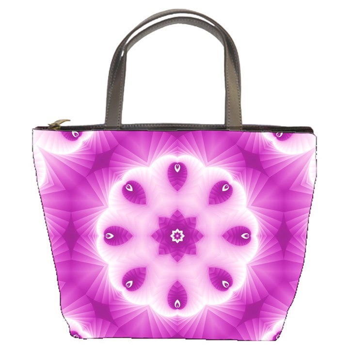 Pattern Abstract Background Art Purple Bucket Bag