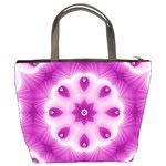 Pattern Abstract Background Art Purple Bucket Bag Back