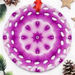 Pattern Abstract Background Art Purple Ornament (round Filigree)