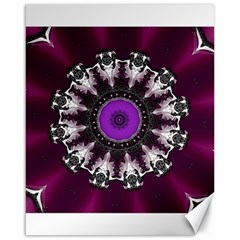 Kaleidoscope Round Circle Geometry Canvas 16  X 20  by Pakrebo