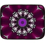 Kaleidoscope Round Circle Geometry Double Sided Fleece Blanket (Mini)  35 x27  Blanket Front