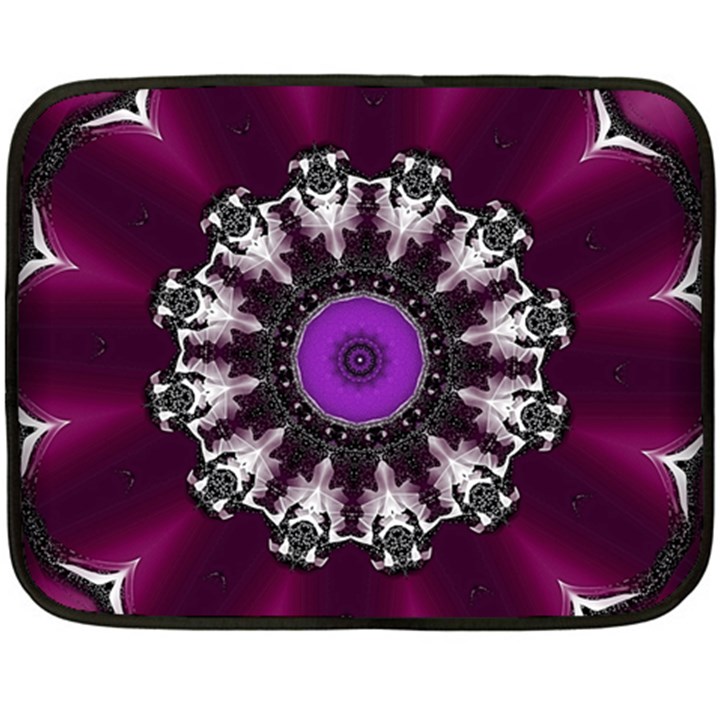 Kaleidoscope Round Circle Geometry Double Sided Fleece Blanket (Mini) 