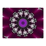 Kaleidoscope Round Circle Geometry Double Sided Flano Blanket (Mini)  35 x27  Blanket Front