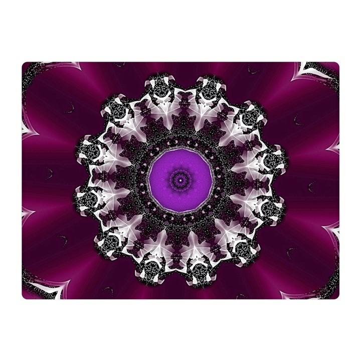 Kaleidoscope Round Circle Geometry Double Sided Flano Blanket (Mini) 