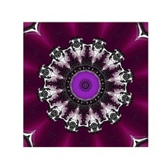 Kaleidoscope Round Circle Geometry Small Satin Scarf (square) by Pakrebo