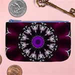 Kaleidoscope Round Circle Geometry Large Coin Purse Front