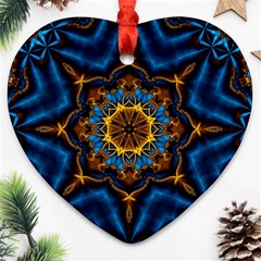 Pattern Abstract Background Art Heart Ornament (two Sides)