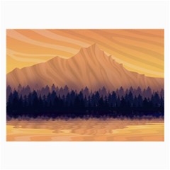 Landscape Nature Mountains Sky Large Glasses Cloth (2-side)