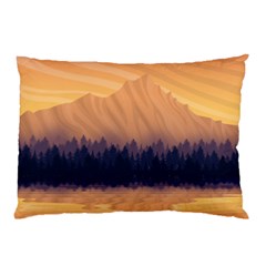 Landscape Nature Mountains Sky Pillow Case by Pakrebo