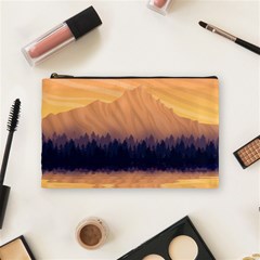 Landscape Nature Mountains Sky Cosmetic Bag (medium) by Pakrebo