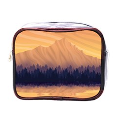 Landscape Nature Mountains Sky Mini Toiletries Bag (one Side) by Pakrebo