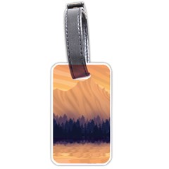 Landscape Nature Mountains Sky Luggage Tags (one Side)  by Pakrebo