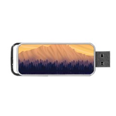 Landscape Nature Mountains Sky Portable Usb Flash (one Side) by Pakrebo