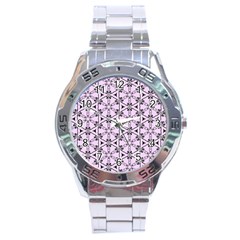 Default Texture Tissue Seamless Stainless Steel Analogue Watch by Pakrebo